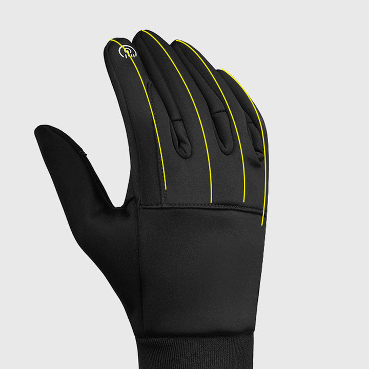 Waterafstotende gevoerde winterhandschoenen met touchscreen