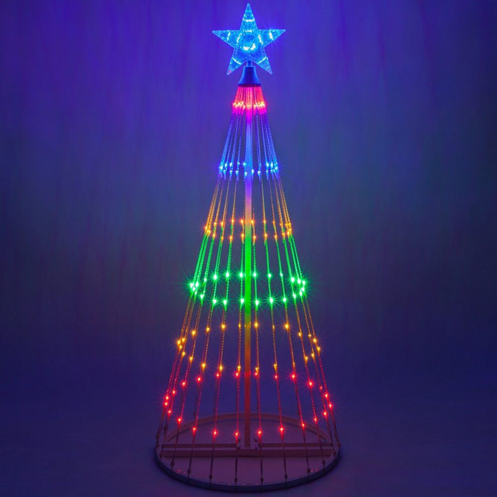 Kerst – meerkleurig Led bewegend buiten kerstboom lightshow
