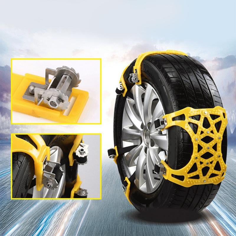 Hollevo™ Stalen sneeuwkettingen met X-spikes voor grip op ijs en sneeuw