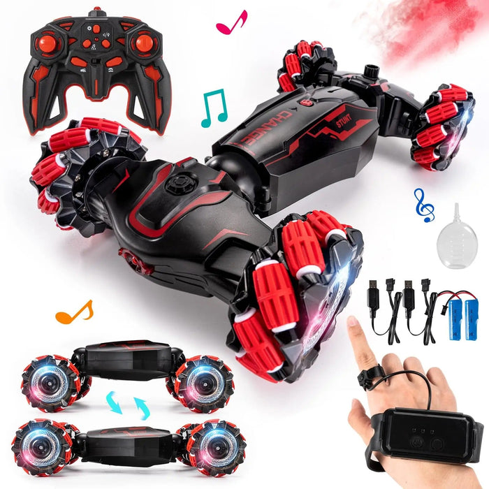 Hollevo™ Bestuurbare stuntauto met handbediening, 4WD en 360° draaien