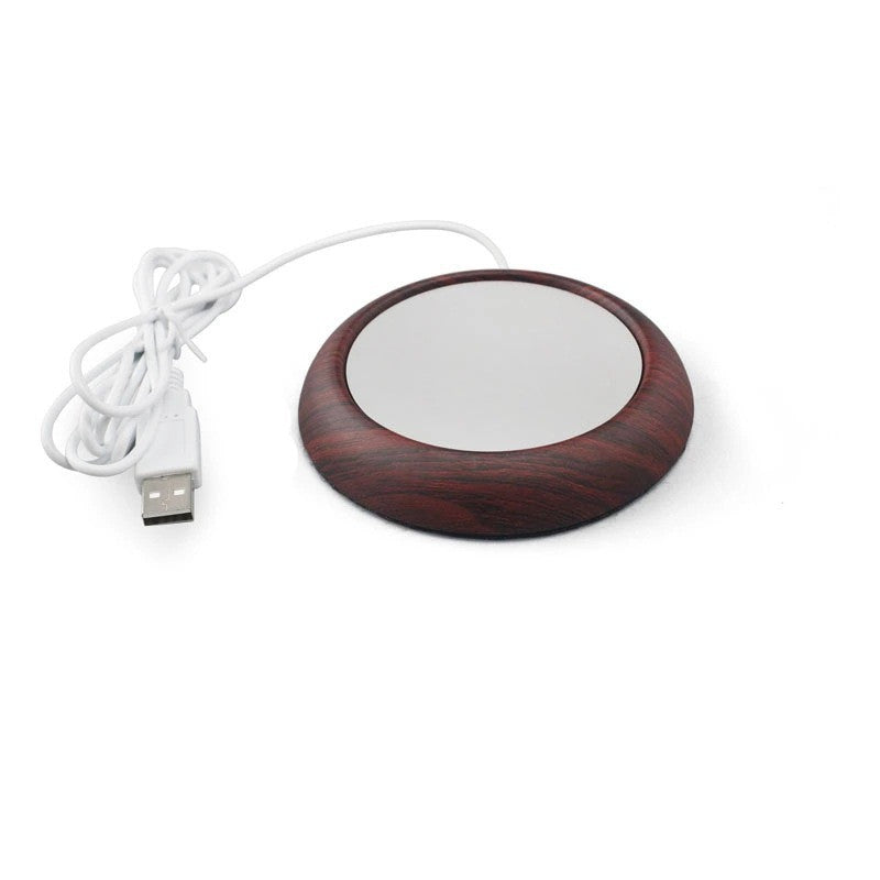 Kopwarmer onderzetter met houtlook rand