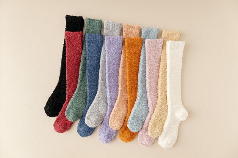 Hollevo™ Extra lange wintersokken van zachte coral fleece