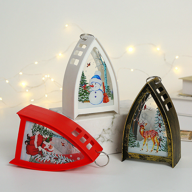 Handbeschilderde led-kerstfiguren – kerstman, sneeuwpop en rendier