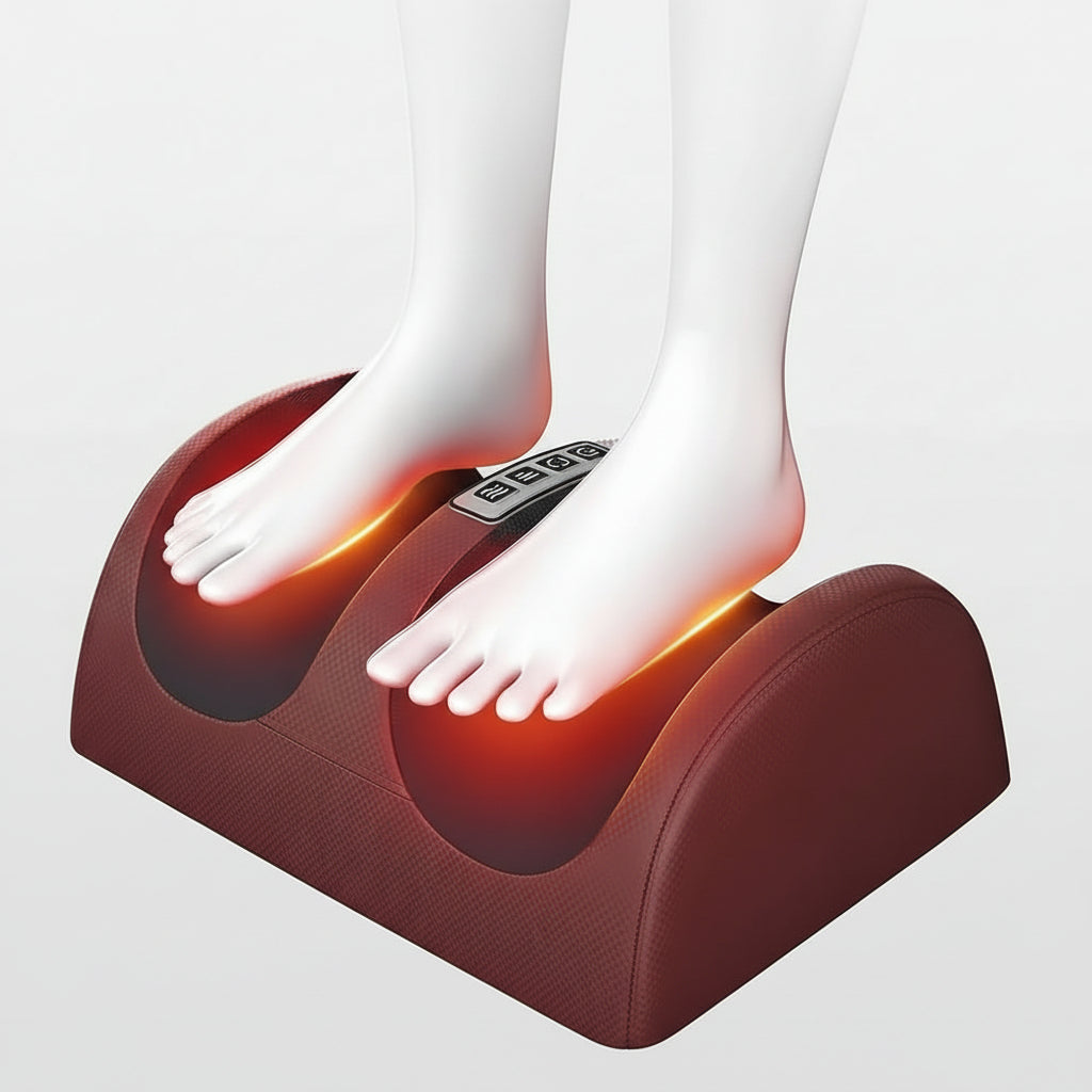 Hollevo™ Shiatsu voetmassageapparaat met warmte en 12 massageballen