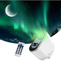 Noorderlicht projector met sterren en maan – sfeerlamp