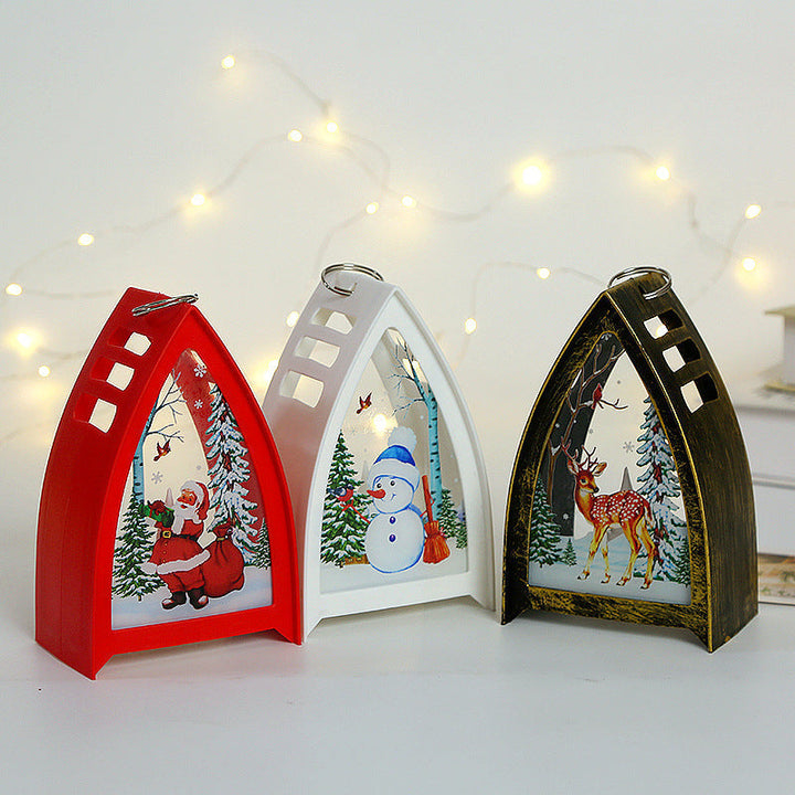 Handbeschilderde led-kerstfiguren – kerstman, sneeuwpop en rendier