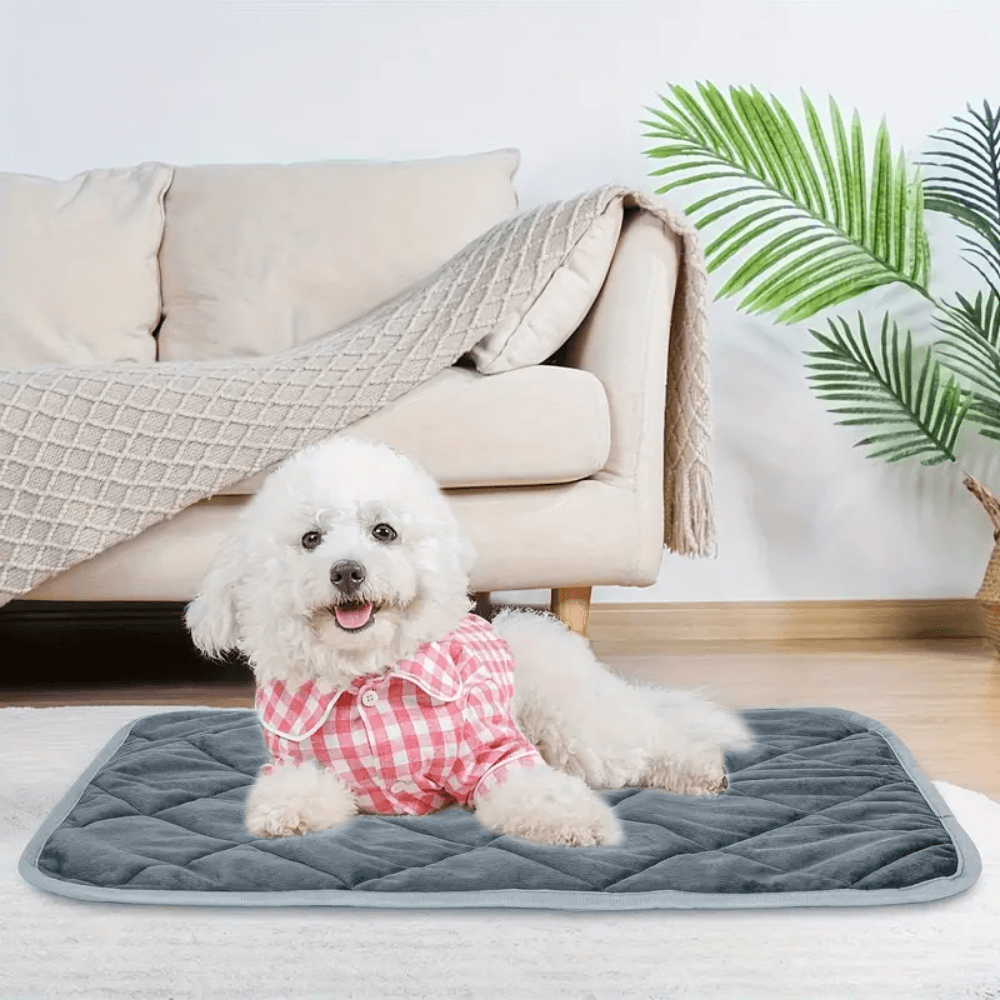 Zelfverwarmende mand-mat voor hond en kat met antislipbodem