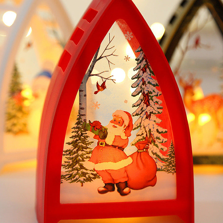 Handbeschilderde led-kerstfiguren – kerstman, sneeuwpop en rendier