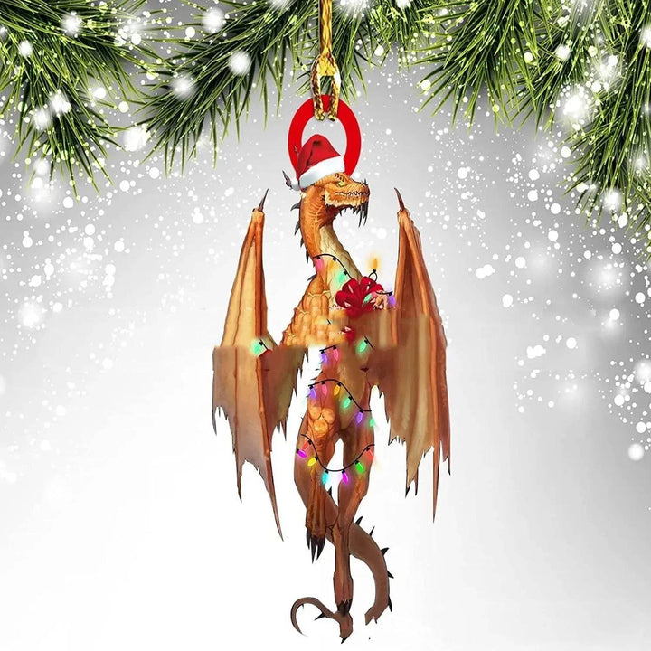 Dinosaurus draak ei kerstdecoraties hanger acryl