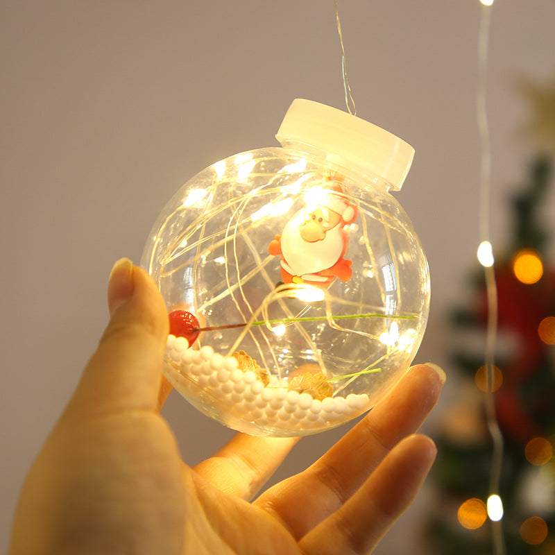 Lichtgordijn in sprookjesstijl met kerstman, cadeau of boom, led