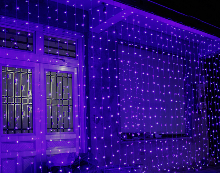 Led-lichtgordijn van 3 x 3 meter met 304 lampjes voor kamer en feest