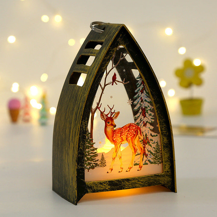 Handbeschilderde led-kerstfiguren – kerstman, sneeuwpop en rendier