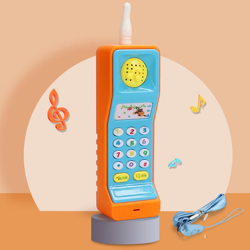 Oranje wortel speelgoedtelefoon voor baby&