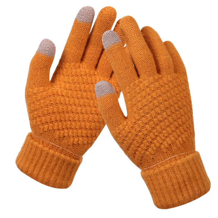 Gebreide touchscreen handschoenen