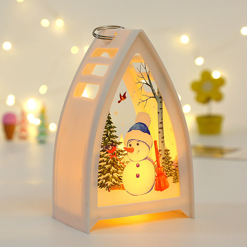 Handbeschilderde led-kerstfiguren – kerstman, sneeuwpop en rendier