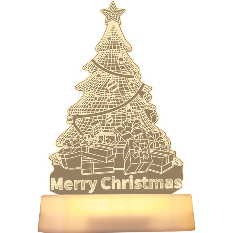 3D acryl kerstlampje met rendier