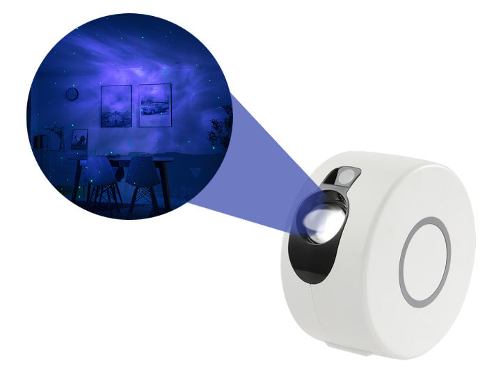 Draaiende sterrenhemel projector met 7 kleuren voor de slaapkamer