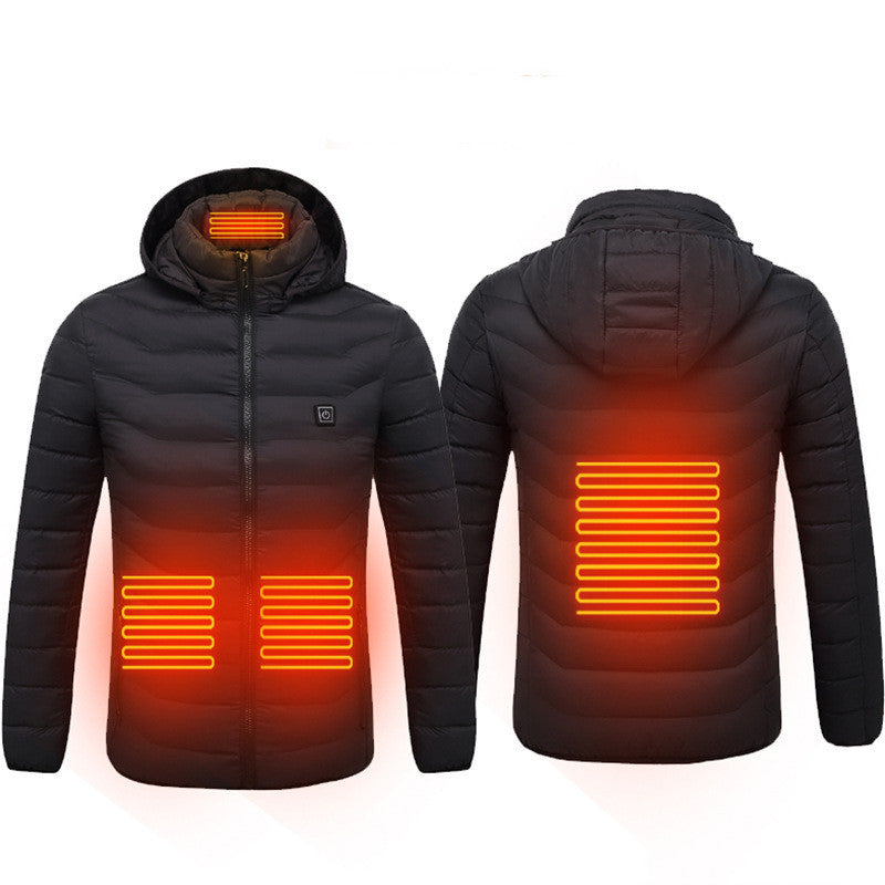 Hollevo™ Verwarmde herenjas met USB en 3 warmtestanden