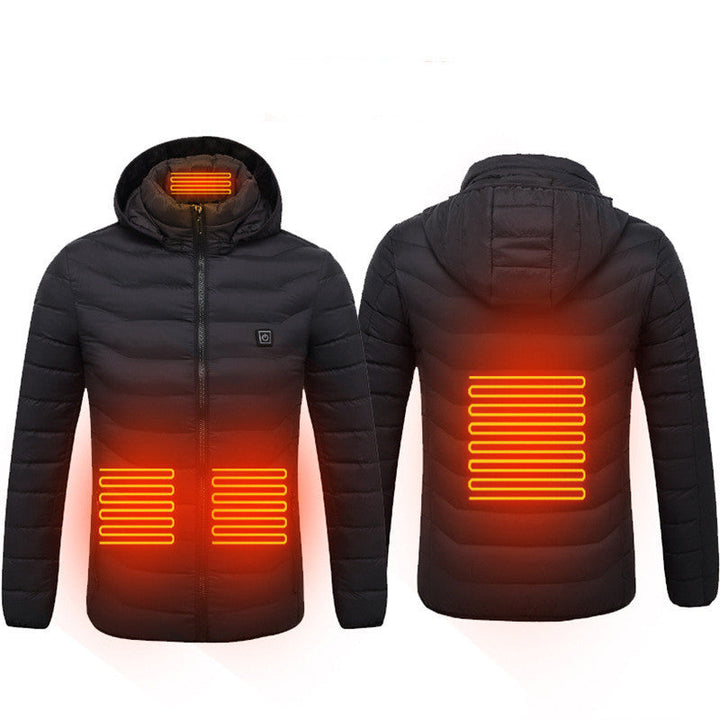 Hollevo™ Verwarmde herenjas met USB en 3 warmtestanden