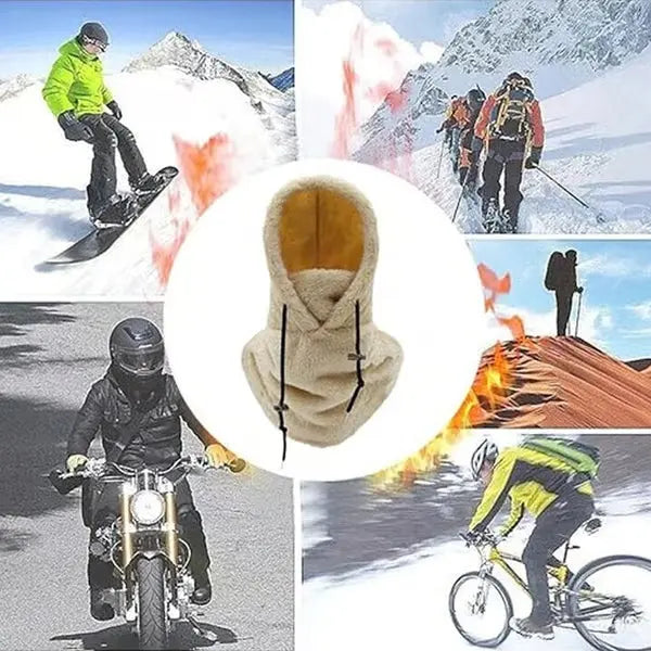 Winddicht sherpa met capuchon skimasker voor ultiem koud predection