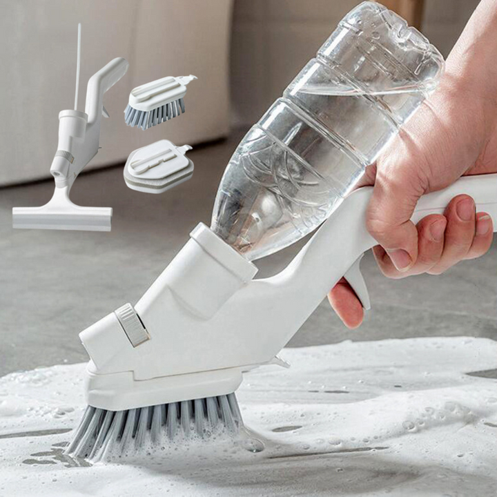 Hollevo™ Badkamerborstel 4-in-1 voor vloer en wand met uitschuifbare steel