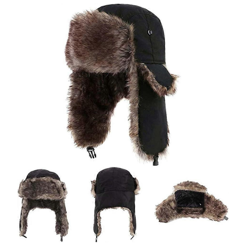 Knus imitatie bont winter earflap aviator ski muts
