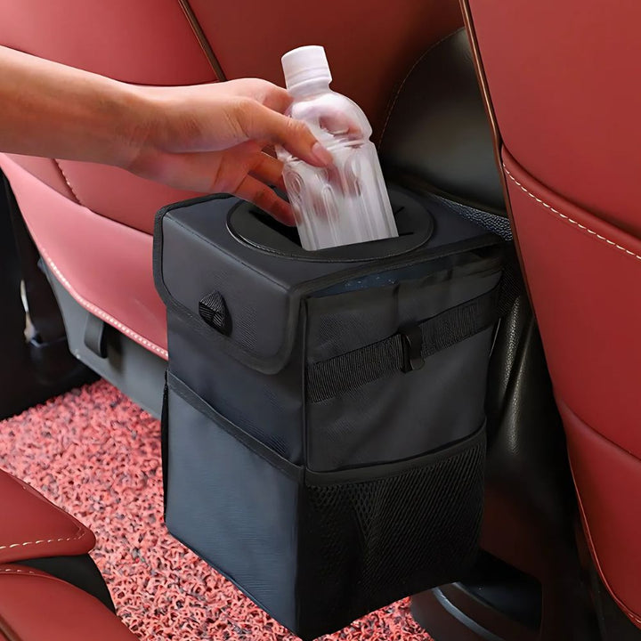 Hollevo™ Hangende waterdichte afvalbak voor in de auto met deksel