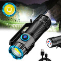 Hollevo™ Oplaadbare LED-zaklamp 1000 lumen met magnetische achterkant
