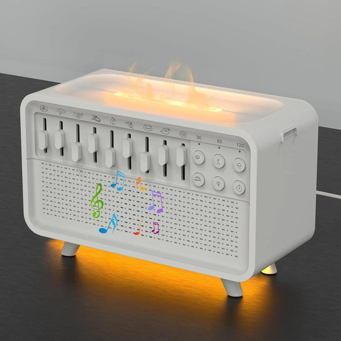 Hollevo™ White noise machine met luchtbevochtiger, nachtlampje en Bluetooth