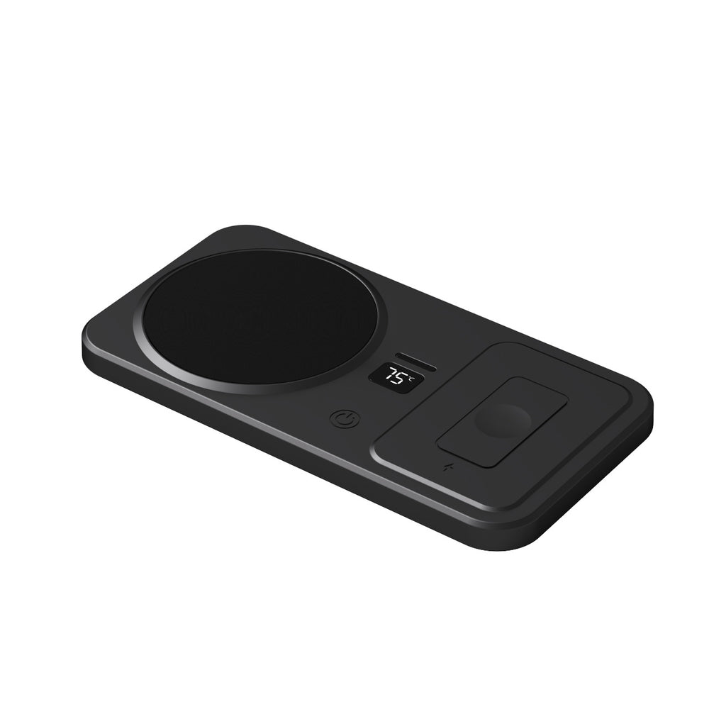 Platte bekerwarmer met draadloze telefoonlader