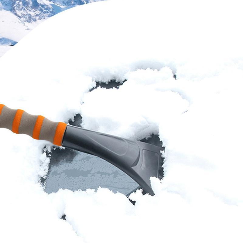 Sneeuwborstel met zachte greep en gekartelde ijskrabber