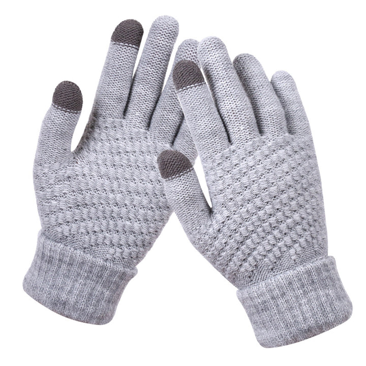 Gebreide touchscreen handschoenen