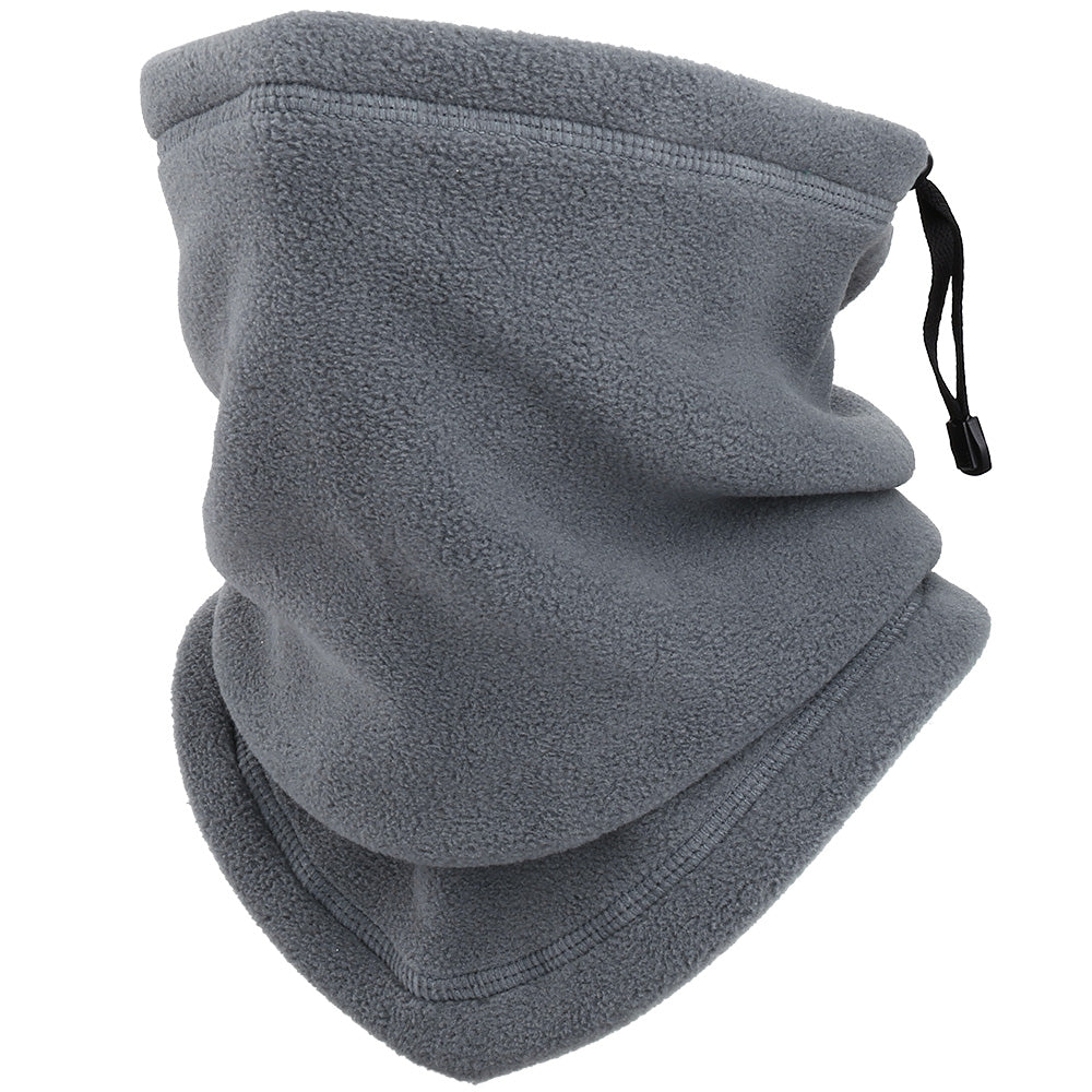 Winddichte fleece nekwarmer met halve gezichtsbescherming