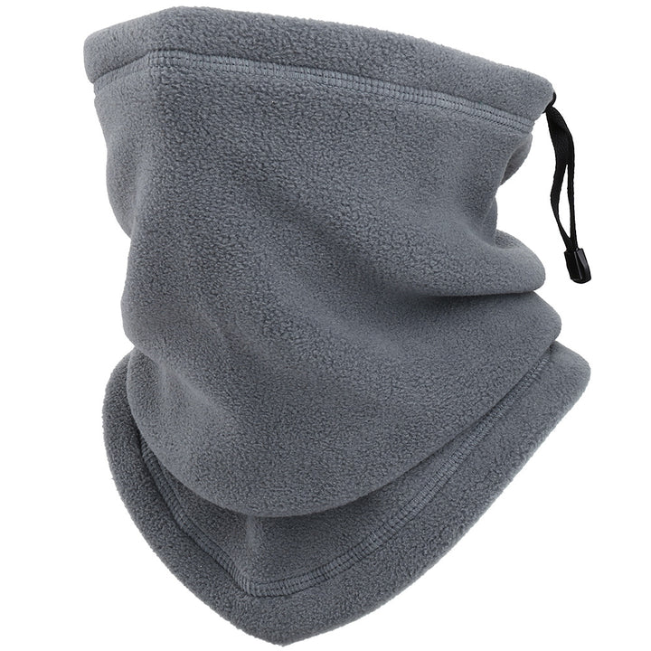 Winddichte fleece nekwarmer met halve gezichtsbescherming