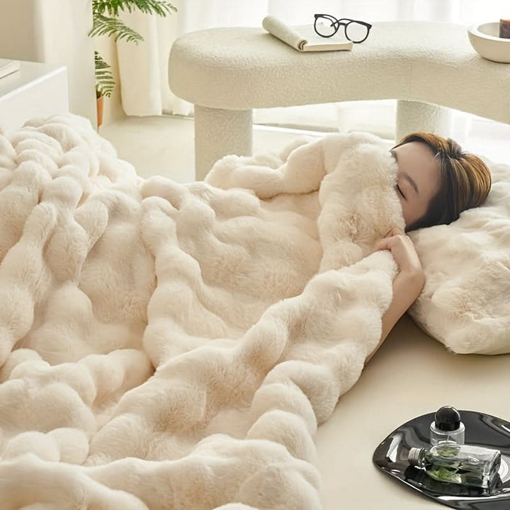 Dubbel – zijdig fleece deken – zacht, warm &amp; stijlvol voor alle seizoenen