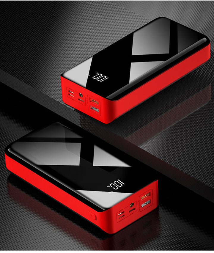 Zwarte powerbank 30000 mAh met display