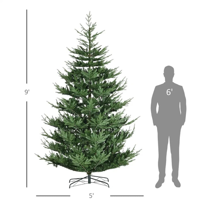 Grote natuurlijke kunstkerstboom zonder lichtjes