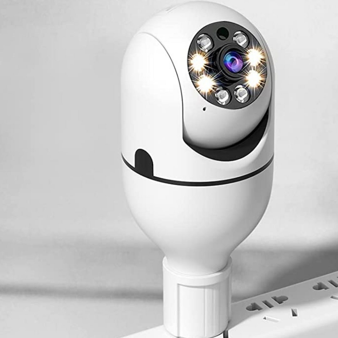 Lampcamera met 360° zicht en nachtzicht via wifi