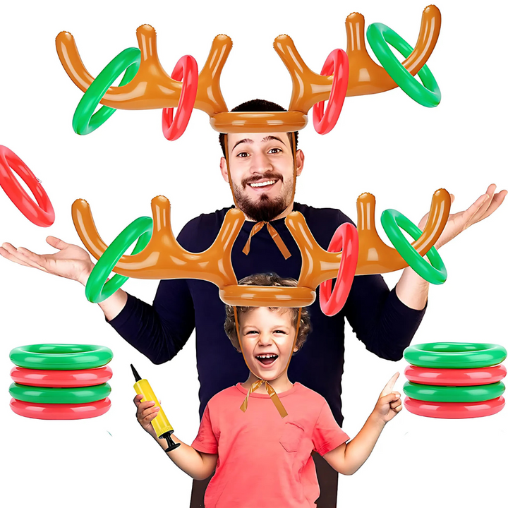 Rendier gewei ring gooi kerst spel