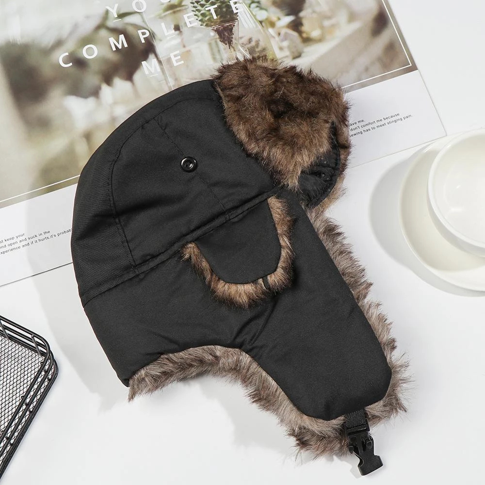 Knus imitatie bont winter earflap aviator ski muts