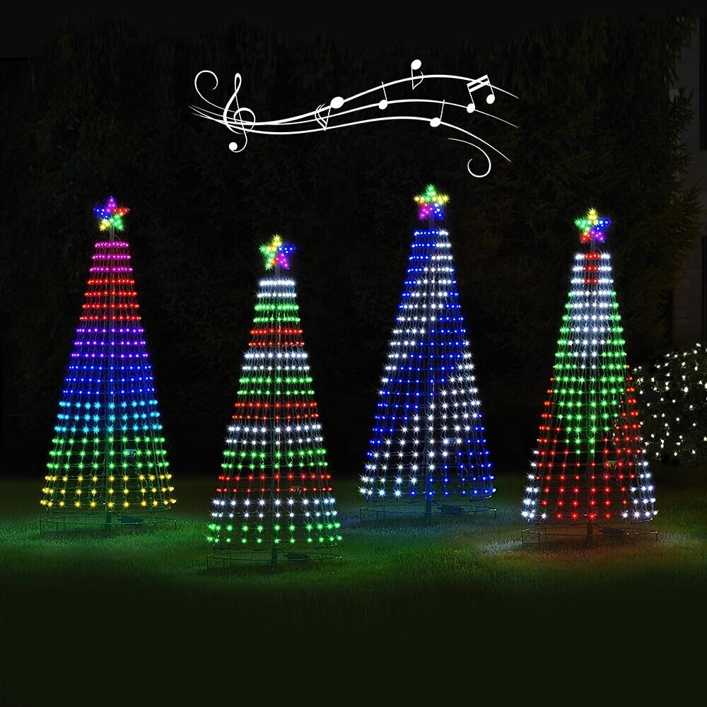 Kerst – meerkleurig Led bewegend buiten kerstboom lightshow