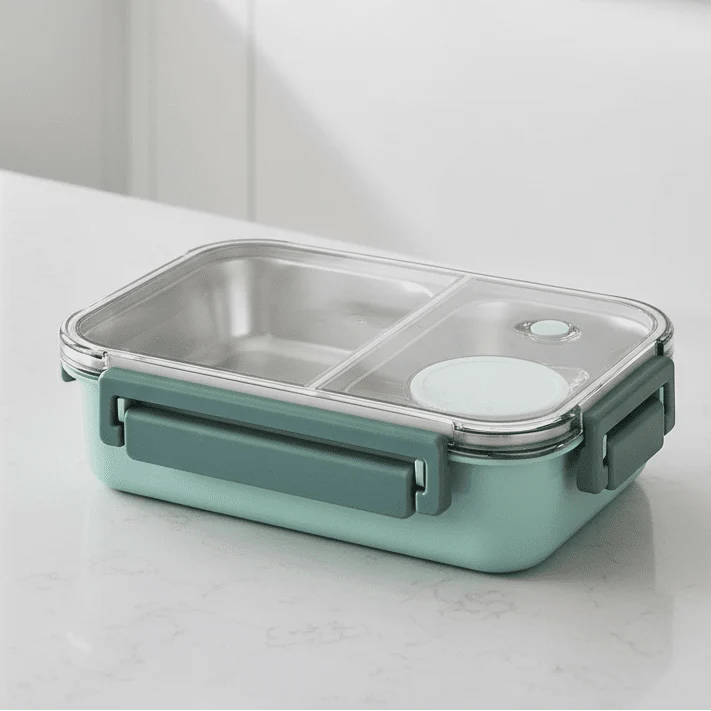 Geïsoleerde voedselcontainer met lekvrij deksel voor warm eten