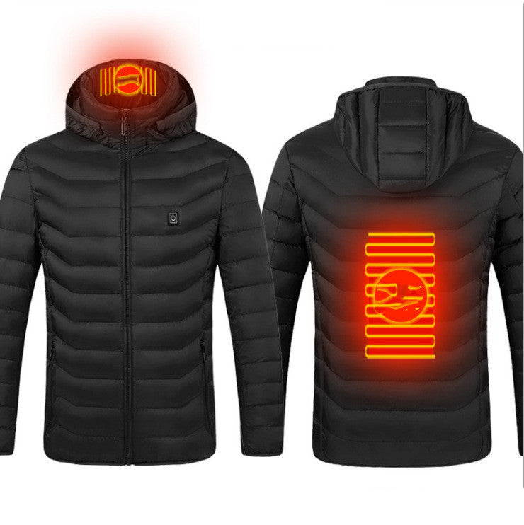 Hollevo™ Verwarmde herenjas met USB en 3 warmtestanden