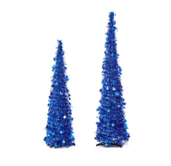 Opvouwbare kerstboom met glitter en standaard, 1,2 of 1,5 meter