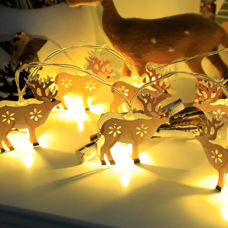 Led lichtslinger met kerstmotieven, op batterij of USB