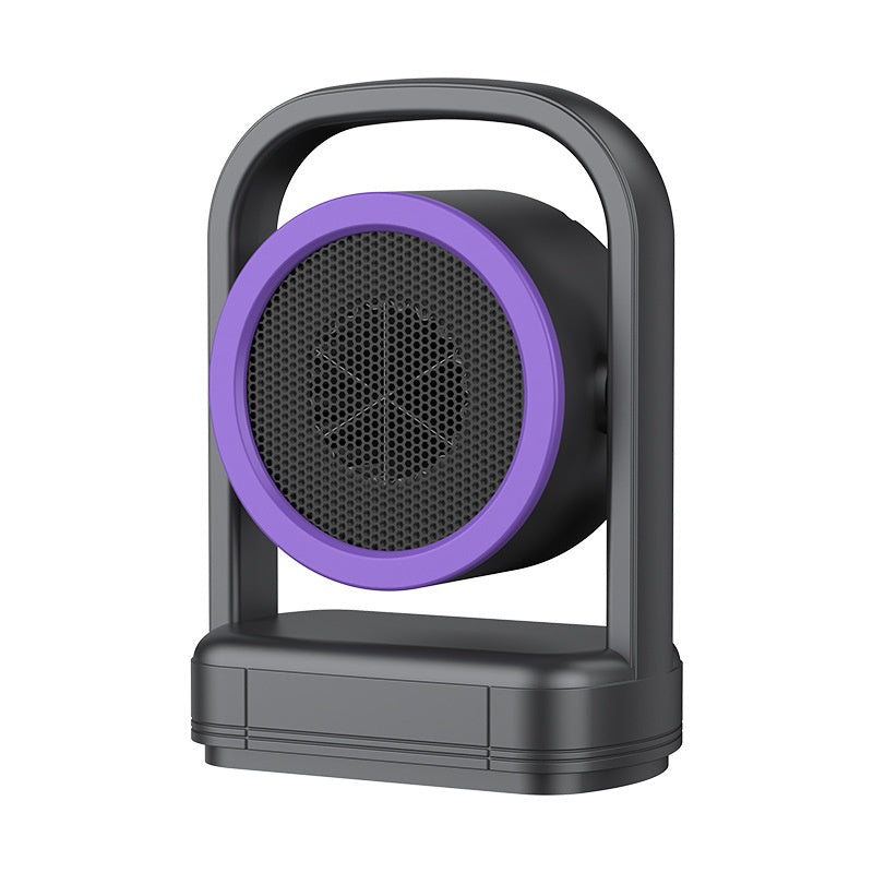 Compacte draaiende ventilatorkachel met handvat