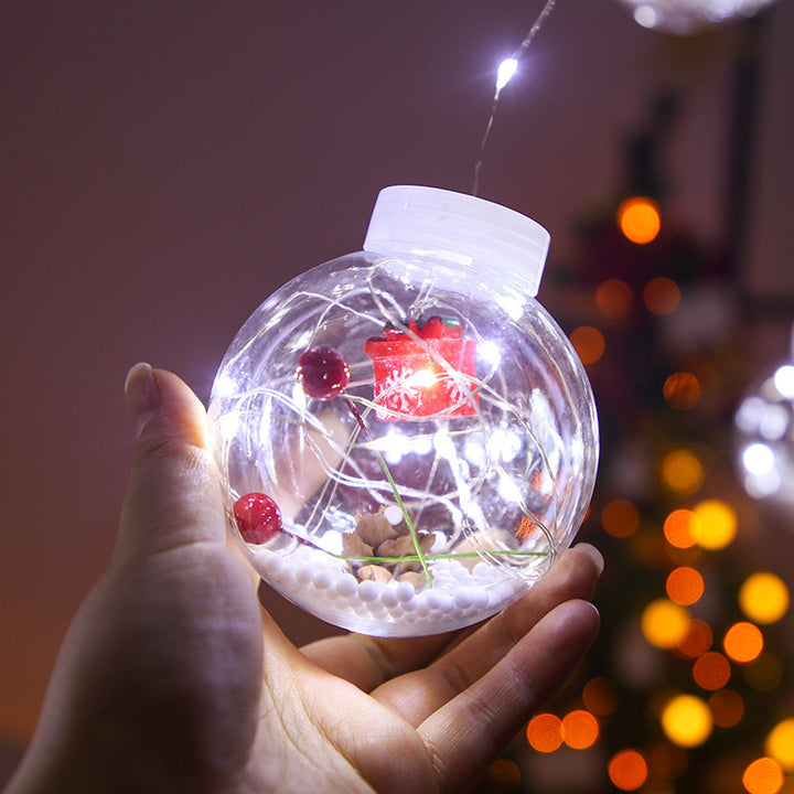 Lichtgordijn in sprookjesstijl met kerstman, cadeau of boom, led