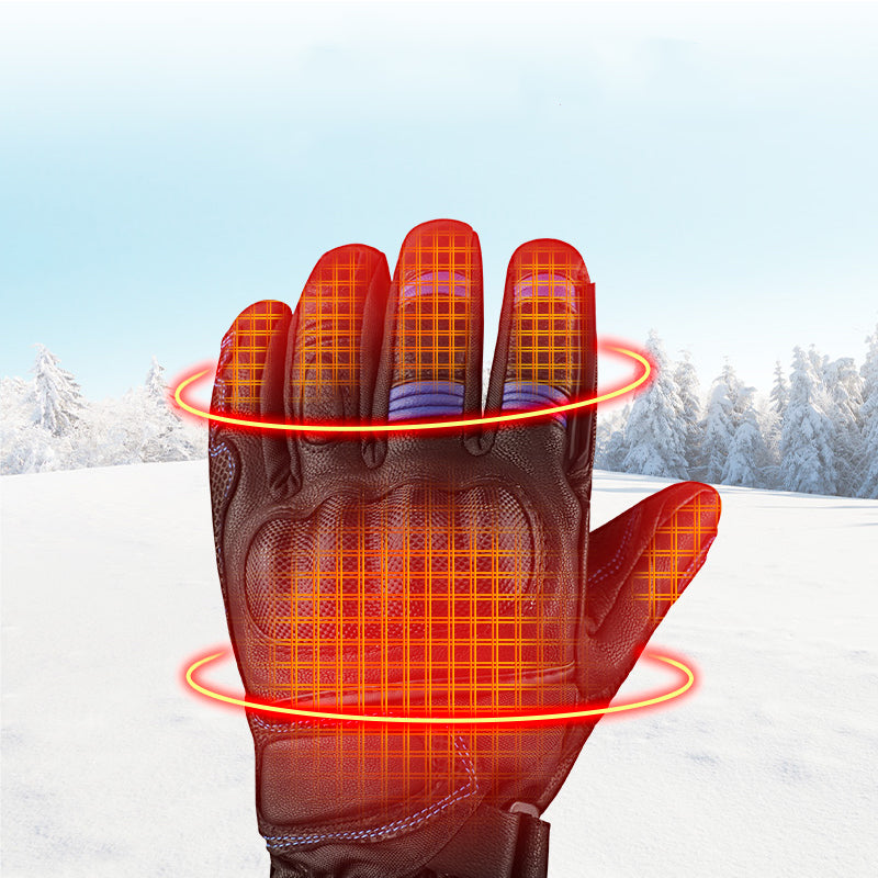 Hollevo™ Oplaadbare verwarmde handschoenen met winddichte buitenlaag