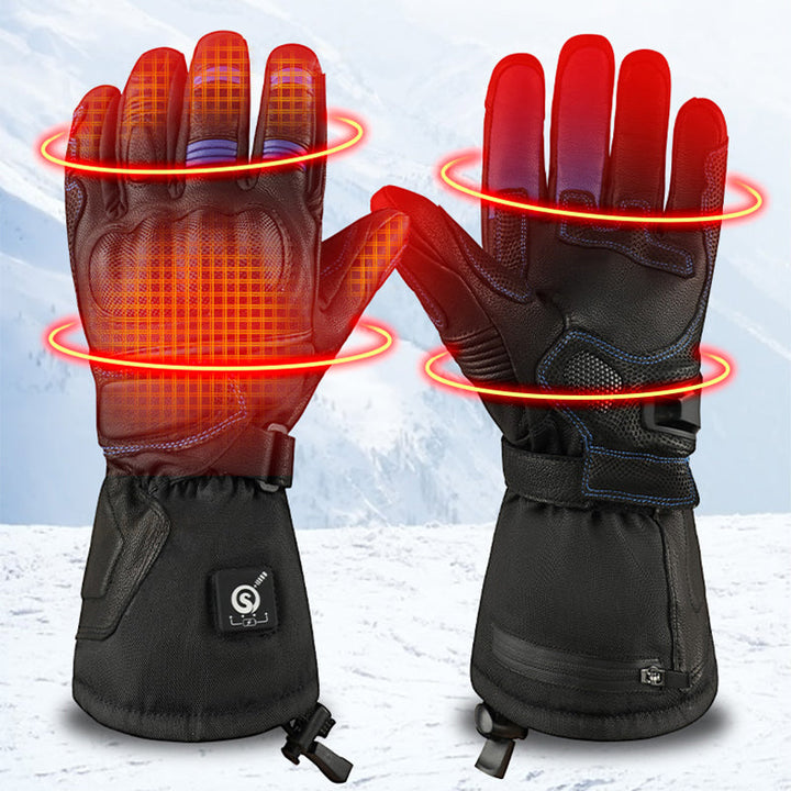Hollevo™ Oplaadbare verwarmde handschoenen met winddichte buitenlaag