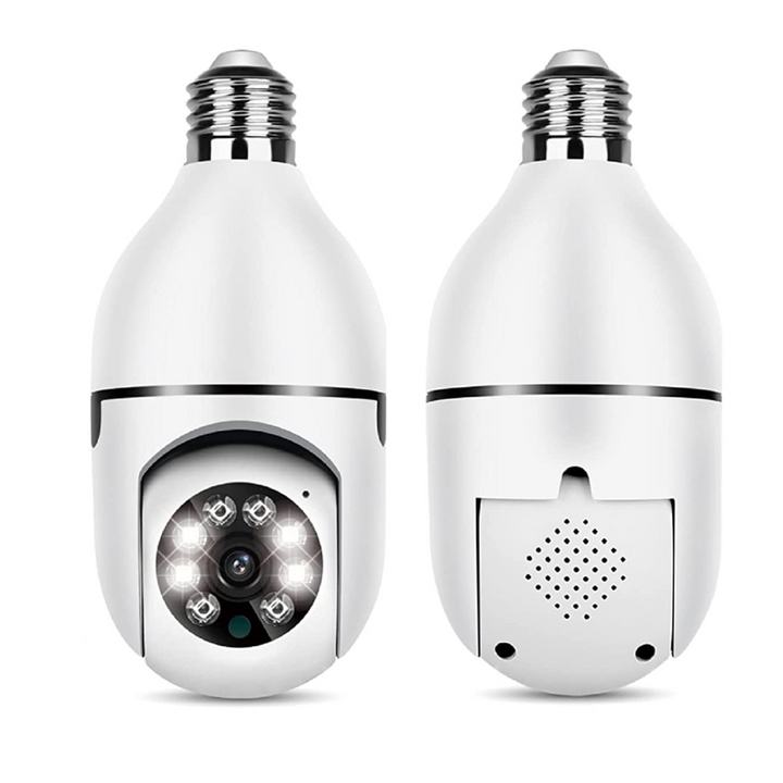 Lampcamera met 360° zicht en nachtzicht via wifi